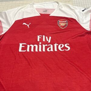 Puma Red and White Sports Jersey